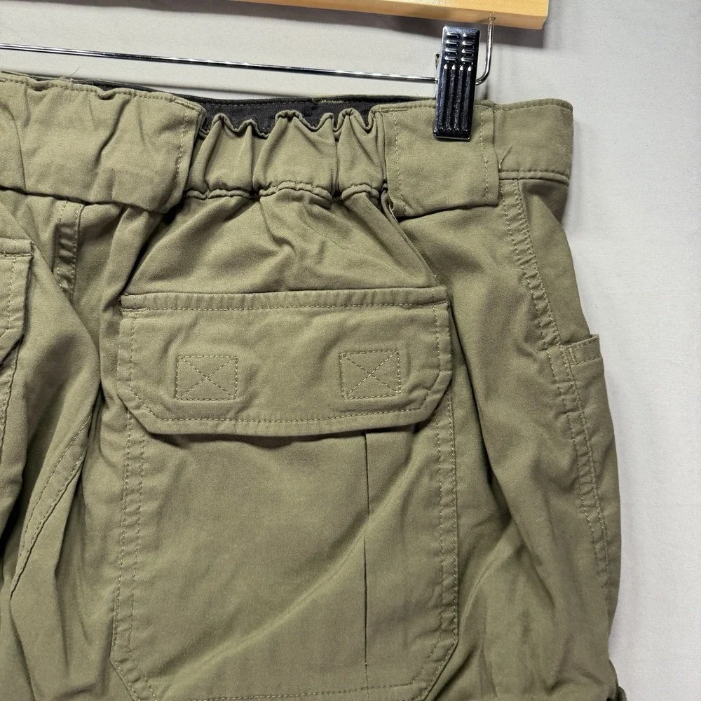 Duluth Trading Cargo Pants Men Large 34x34 Nylon Work Forest Green Dad Hike Camp - Picture 8 of 14